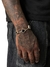 Pulseira 3 Trevo Preto Banhado a Ouro 18k - comprar online