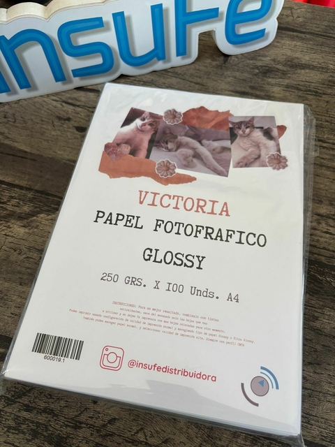 VICTORIA papel fotografico glossy 250 grs.