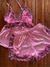 9355 - Baby Doll Liganete Premium Bicolor - Tulipa Rosé Lingeries