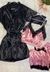 200750 - Look Completo Cetim Short Doll Rosa + Robe