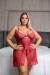 304014 - Camisola Sensual Fenda Frontal