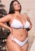 Look Completo Biquíni + Saída de Praia Branca - Tulipa Rosé Lingeries