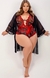 200655 - Look Completo Body Rendado Bicolor + Robe Tule