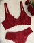 Conjunto Rendado com Aro Sem Bojo - Vermelho - Tulipa Rosé Lingeries