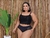 9487 - Conjunto tipo Cropped Rendado e Calcinha Hot Pant - comprar online
