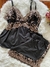 9355 - Baby Doll Liganete Premium Bicolor - Tulipa Rosé Lingeries