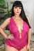 200552 - Body Rendado com Fita de Cetim Pink - comprar online