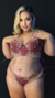9033 - Conjunto em Renda Bicolor Angélica - Tulipa Rosé Lingeries