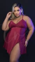 9922 - Camisola Sensual Liganete e Renda - loja online