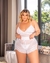 9932 - Baby Doll Tule - Fenda Lateral - Acompanha Calcinha - comprar online