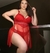 200559 - Camisola com Bojo, Renda e Tule com Fenda Frontal - comprar online