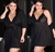 200667 - Look Completo Camisola + Robe Preto Liso