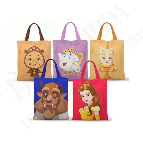 Ecobag Bela e a Fera Mimo Encantador Conto de Fadas