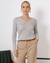 Kit 3 Blusa decote em V com detalhes em trança ( cores sortidas) - comprar online