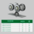 Carro 164 Acero 80 Kgs Corredizo Riel 164 Colgante X 2 Unidades - HERRAJES SUR DISTRIBUIDORA