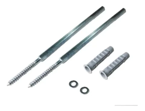 Soporte Oculto Hexagonal Estante 170mm Zincado X 6 Pares