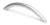 Manija Oval Curva 96mm Muebles De Cocina Cromo Mate X 10 Unidades - comprar online