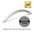 Manija Oval Curva 96mm Muebles De Cocina Cromo Mate X 10 Unidades - tienda online