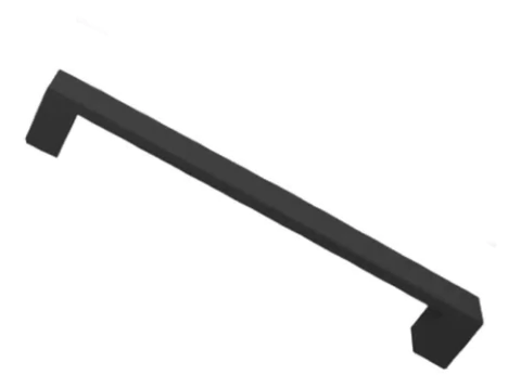 Manija Para Mueble Uc15 Aluminio Negra 160mm Emr X 16 Unid