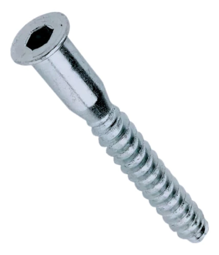 Tornillo Confirmat 7x50 Allen Zincado X 10 Unidades