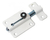 Pasador Puerta Ventana Traba Resorte 46x38 Blanco Sc X 12 Unidades