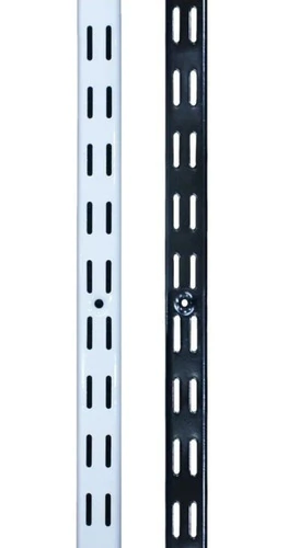 Riel Pilar Ranurado Doble Enganche Estantería X 1.0 Metro