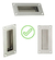 Cubeta Rectangular Embutir Puerta Cajón Corrediza Acero Inox en internet