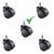 Ruedas Silla Oficina Pc Sillón Respuestos Nylon Pack X 5 Unidades