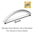 Manija Oval Curva 96mm Muebles De Cocina Cromo Mate X 10 Unidades en internet