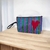 Necessaire Nylon B6 Coração - Com Base 6cm - Antony Produtos - Sacolas retornáveis de nylon e lona e Bolsas feitas com capricho para eventos de alto padrão ou para uso pessoal.
