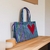 Bolsa De Ombro Feminina Media Coll AL Ziper Coração Nylon Antony Produtos