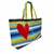 Bolsa De Praia Bag Grande Com Ziper E Coração - comprar online