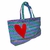 Bolsa De Praia Bag Grande Com Ziper E Coração - loja online