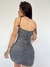 VESTIDO SERENA LUREX PRETO