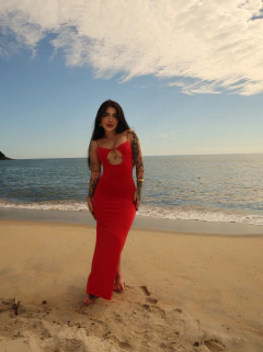 VESTIDO FLAME VERMELHO - Closet da Pie