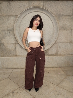 CROPPED RUSTY BRANCA - comprar online