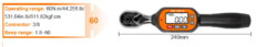 TORQUIMETRO DINAMOMETRO LLAVE VICTOR NGM-60 60NM 3/8 - EUPRO HERRAMIENTAS