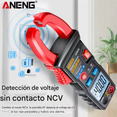 Pinza amperométrica ANENG AT619 CON AVISO DE VOZ en internet