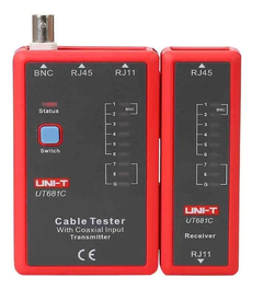 Uni-t Tester De Red Probador De Cables Rj45 Rj11 Bnc Ut681c