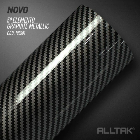 Adesivo Automotivo Fibra 5 Elemento Graphite - 1,38m largura - comprar online