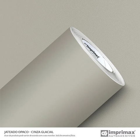 Adesivo Decorativo Jateado Cinza Glacial - 1,40m largura