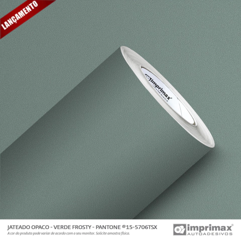 Adesivo Decorativo Jateado Verde Frosty - 1,40m