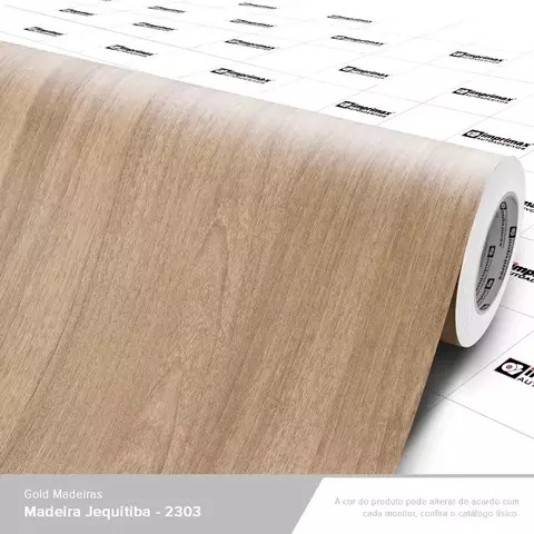 Adesivo Decorativo Madeira Jequitibá MJ2303 - 1,22m largura