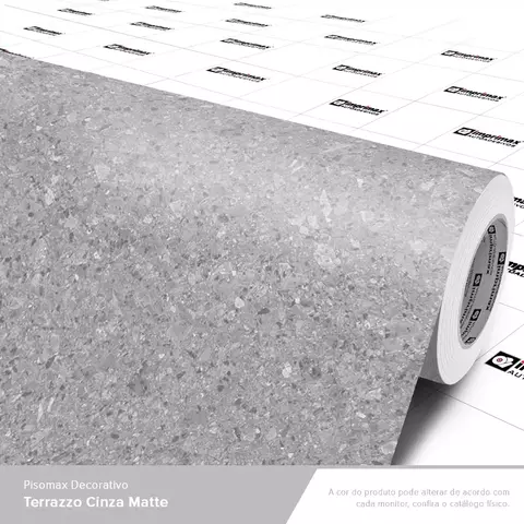 Adesivo Decorativo Terrazzo Cinza Matte - 1,22m largura - comprar online
