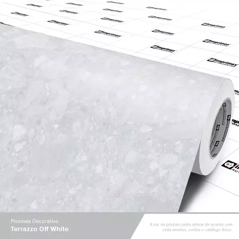 Adesivo Decorativo Terrazzo Off White Matte - 1,22m largura - comprar online