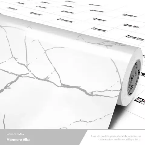 Adesivo para VIDRO Mármore Alba - 1,22m largura - comprar online
