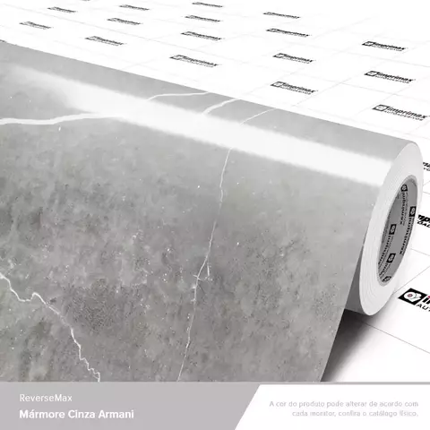 Adesivo para VIDRO Mármore Cinza Armani - 1,22m largura - comprar online