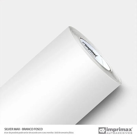 Adesivo Silver Max Branco Fosco - 1,22m largura