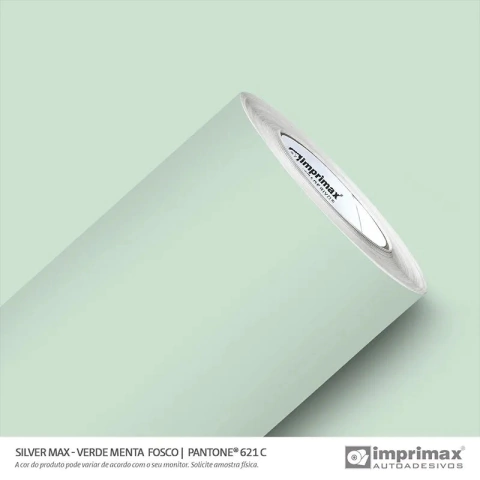 Adesivo Silver Max Verde Menta Fosco - 1,22m largura
