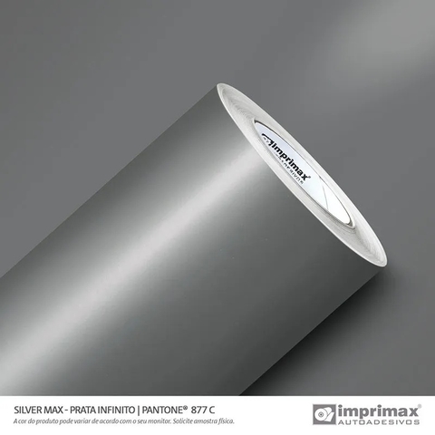 Adesivo Silver Max Prata Infinito Semibrilho - 1,22m largura